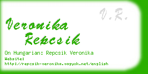 veronika repcsik business card